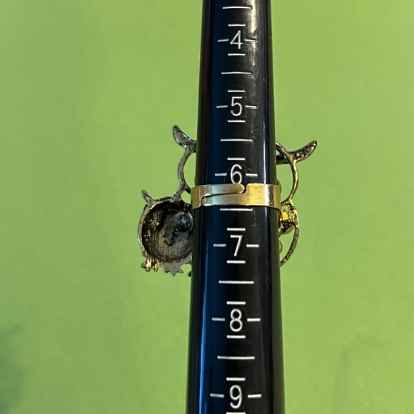 Mom Owl and Baby Owl Adjustable Ring with Rhinestones - Picture 8 of 8